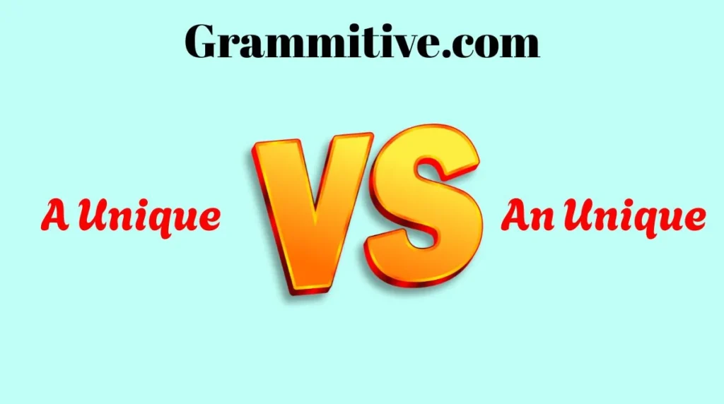 A Unique or An Unique
