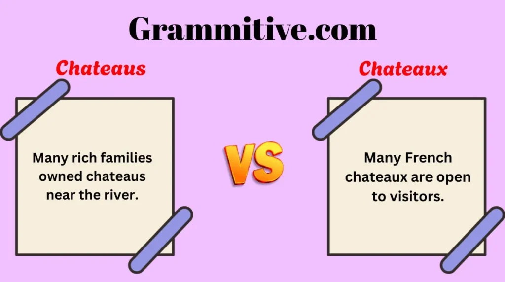 Chateaus vs Chateaux