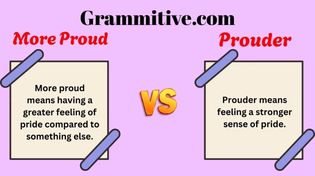 More Proud or Prouder