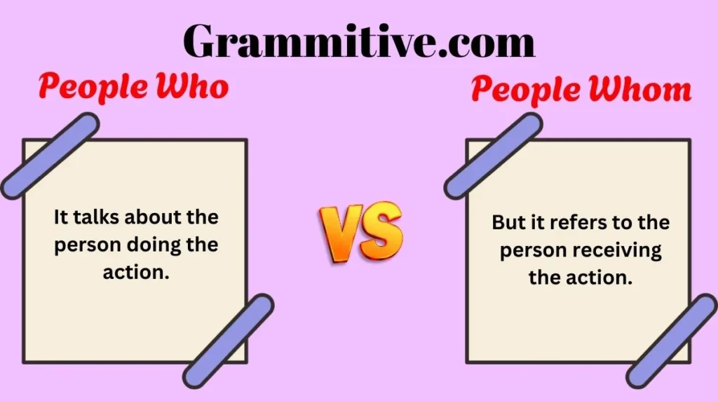 People Who or People Whom