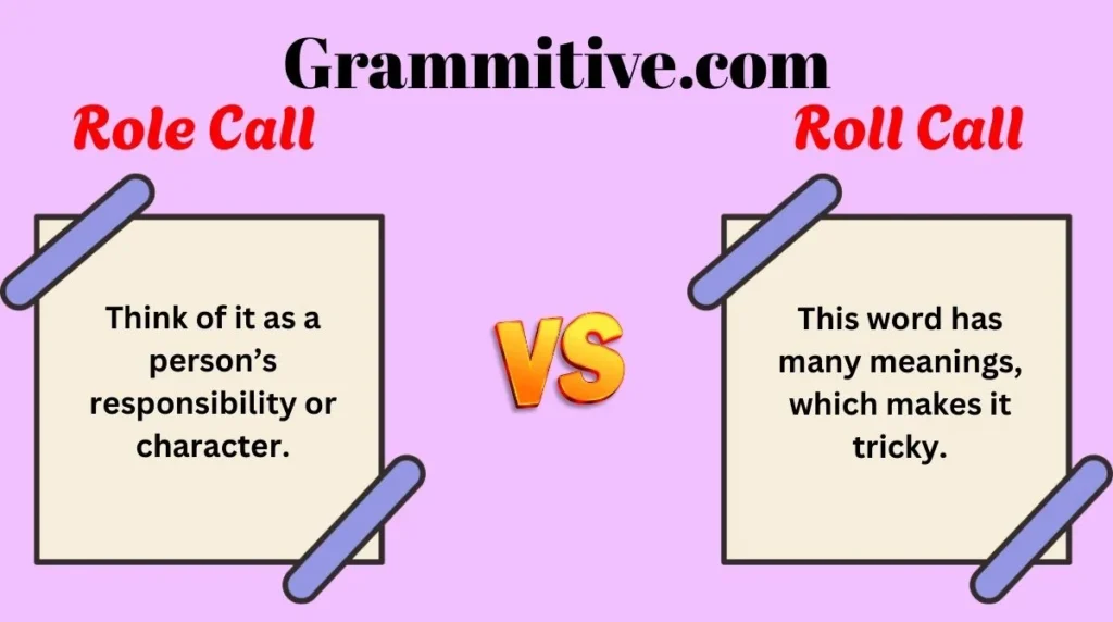Role Call or Roll Call