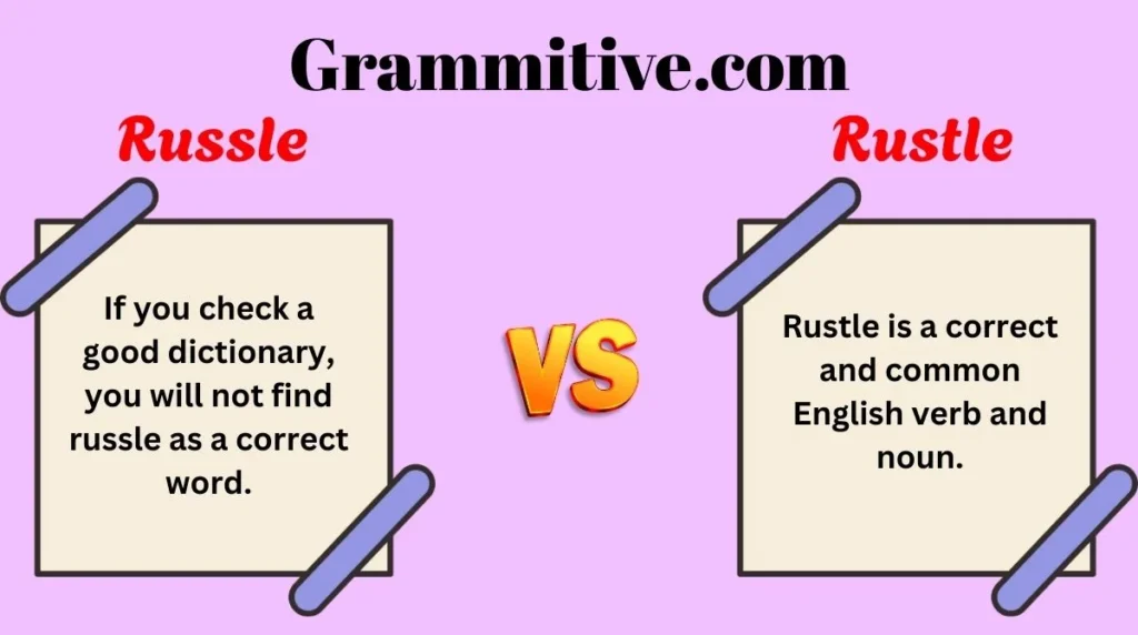 Russle or Rustle