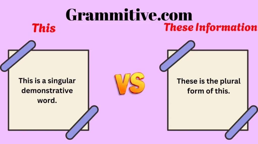 This or These Information