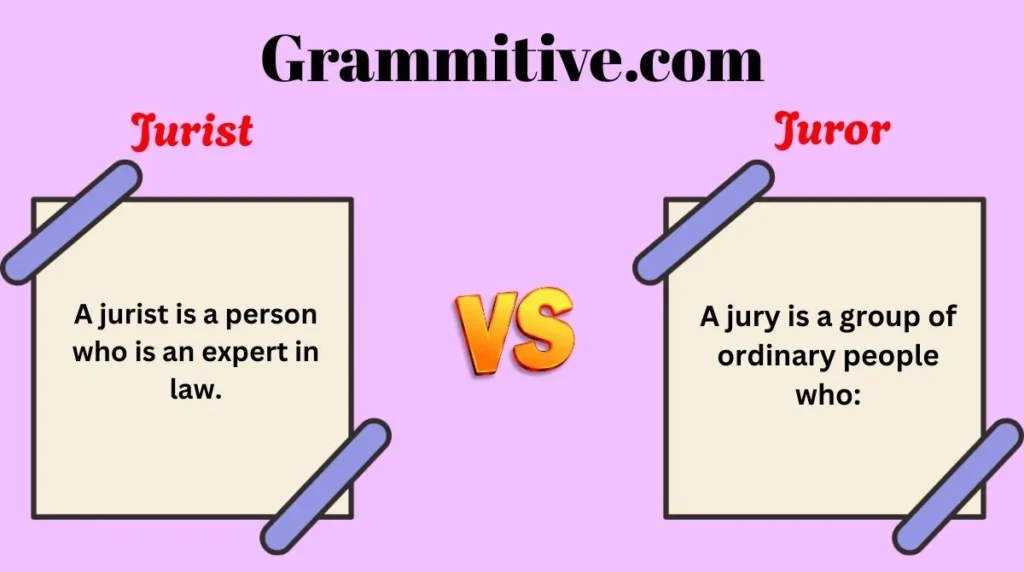 Jurist vs Juror