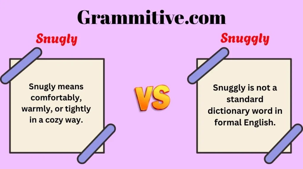 Snugly or Snuggly