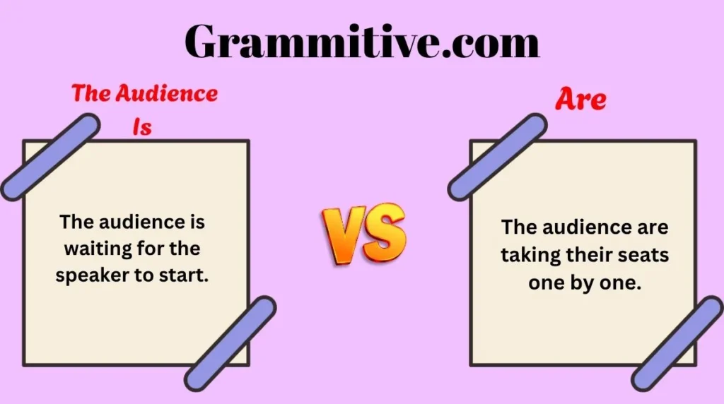 The Audience Is or Are