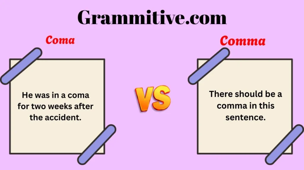 Coma vs Comma