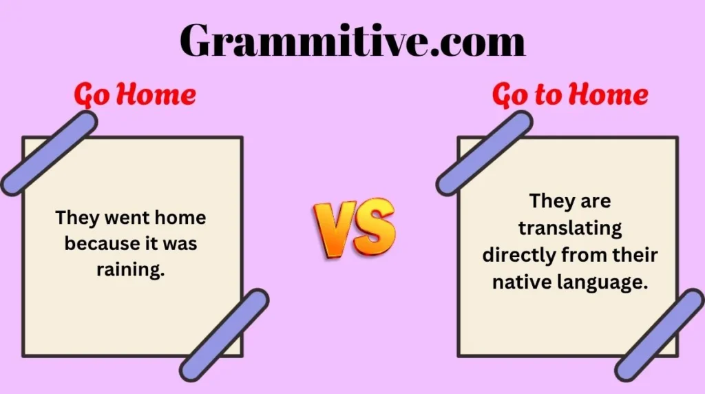 Go Home or Go to Home