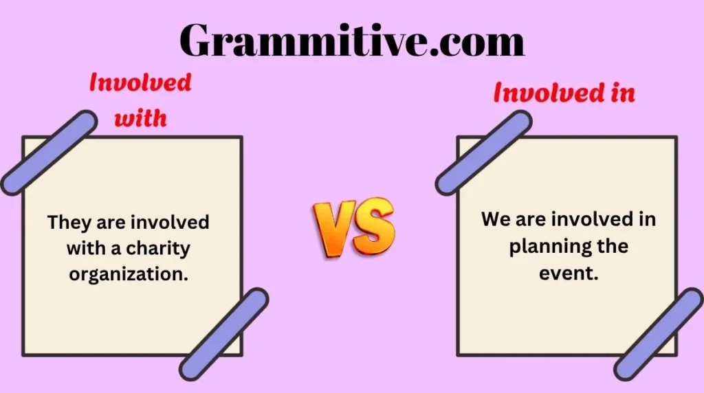 Involved with or Involved in