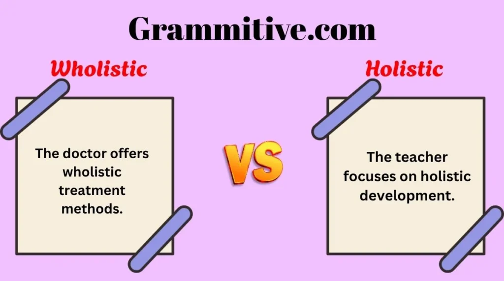 Wholistic vs Holistic