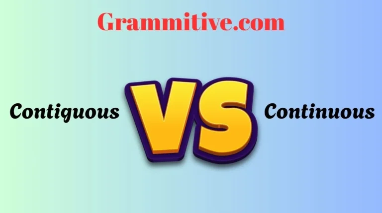 Contiguous vs Continuous