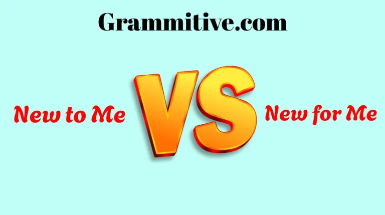 New to Me or New for Me