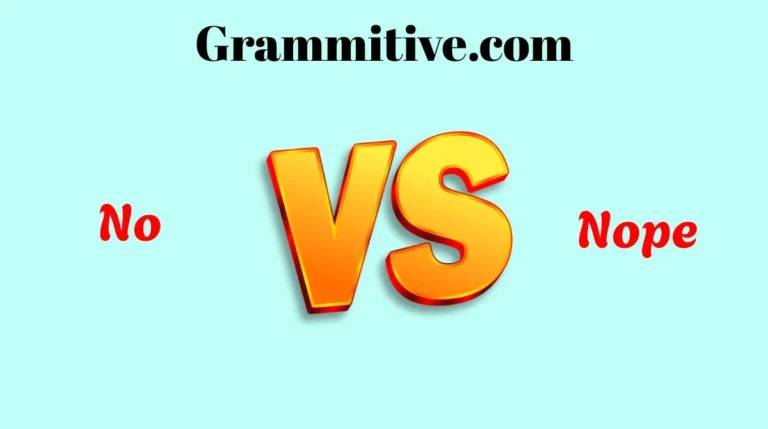 No or Nope