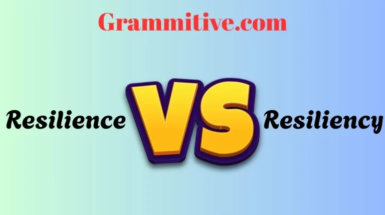 Resilience vs Resiliency