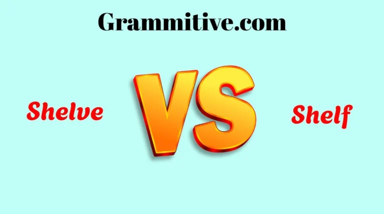Shelve or Shelf