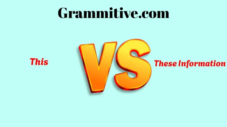 This or These Information