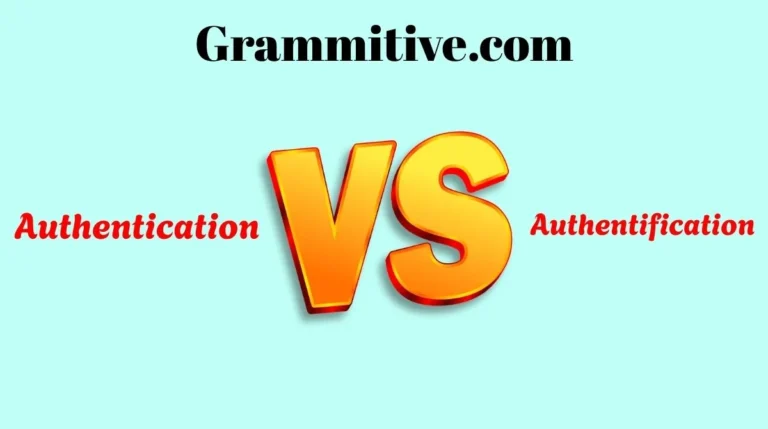 Authentication or Authentification