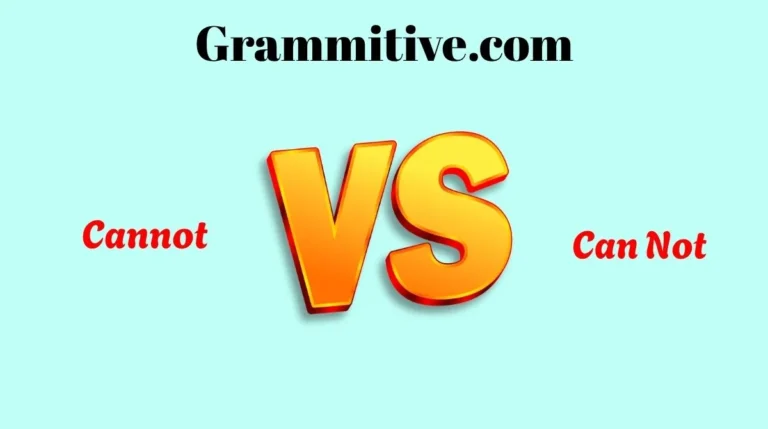 Cannot vs Can Not