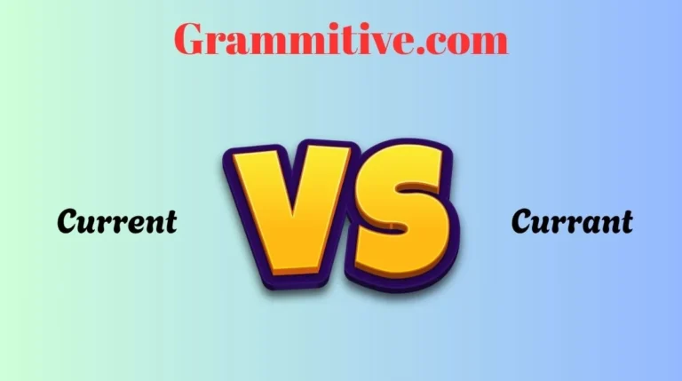 Current vs Currant